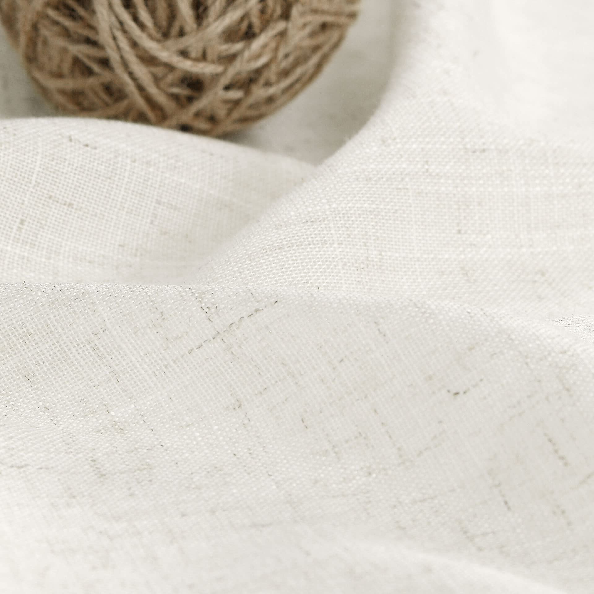 Cream Natural Linen Curtains 90 Inch Length 2 Panels Set For Living Room Rod Pocket Back Tab Pleated Window Curtain Drapes Neutral Rustic Farmhouse Decor Ivory Dining 90 Inches Long