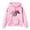 Pink, variant on WOYY Toddler Girls Hoodie Kids Horse Print Hooded Sweatshirt Long Sleeved Pullover Top