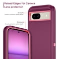 thumbnail image 3 of Petocase for Google Pixel 8A Case,Shockproof Dust/Drop Proof 3-Layer Full Body Protection [Without Screen Protector] Rugged Heavy Duty Cover Case for Google Pixel 8A,Pink, 3 of 7