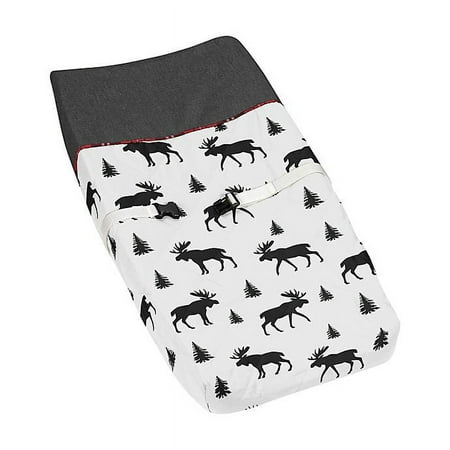 UPC: 0846480060901 | Sweet Jojo Designs Rustic Patch Changing Pad Cover in Grey/Red