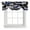 Navy Blue, variant on Tie Up Valances for Windows, Burnt Orange Black Geometric Adjustable Valance Curtains Window Treatment for Living Room, Modern Color Block Abstract Rod Pocket Kitchen Curtains & Drapes 60x18 Inch