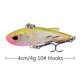 thumbnail image 1 of Anzuelos triples de cebo artificial de 4g y 4 cm, señuelos VIB duros, aparejos de pesca (estilo F) Likrtyny Para estrenar, 1 of 6