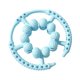 thumbnail image 3 of Accesorios de rodillos de muscular Rollador de 20 puntos para el entrenamiento de entrenamiento de mujeres Azul, 3 of 8