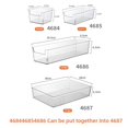 thumbnail image 4 of Caja de almacenamiento rectangular larga de acrílico transparente, organizador de escritorio para cosméticos, papelería, bolígrafos, utensilios de cocina, palillos, 4 of 5