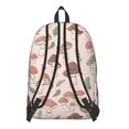 thumbnail image 3 of Mushroom and Character Pink Pattern Backpack for School, Cute School Bag with Adjustable Shoulder Straps and Padded Back, 15.7"x11.8"x5.5", 3 of 5