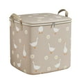 thumbnail image 1 of Sac de Rangement Grande Capacité Boîte de Rangement Organisateurs de Garde-Robe Boîtes de Déménagement Beige 50*50*70, 1 of 9