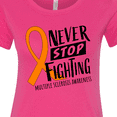 thumbnail image 4 of Inktastic Never Stop Fighting Multiple Sclerosis Awareness Women's T-Shirt, 4 of 5