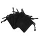 thumbnail image 1 of 5Pcs Velvet Drawstring Jewelry Pouches for Storage Use Black Color, 1 of 5