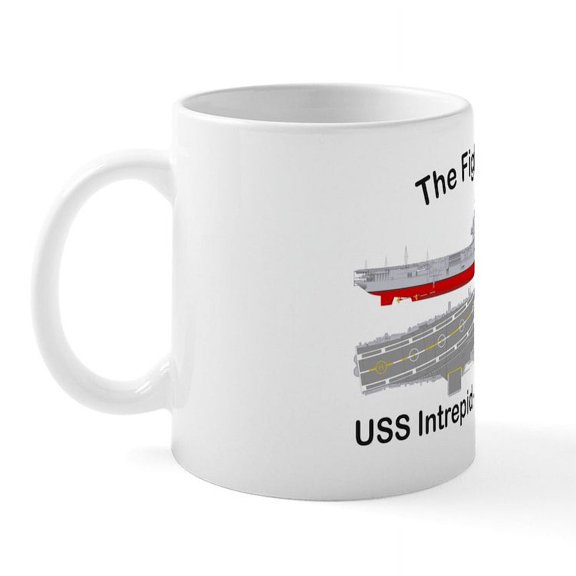 CafePress - Essex Intrepid Angle_T Shirt Mug - 11 oz Ceramic Mug - Novelty Coffee Tea Cup