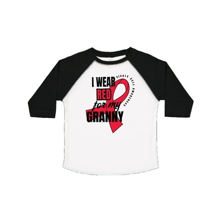 

Inktastic Sickle Cell Awareness I Wear Red For My Granny Gift Toddler Boy or Toddler Girl T-Shirt