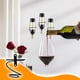 thumbnail image 5 of 6 Pcs Spiral Wine Wall Holder, Wall Mounted Wine Rack, Metal Wine Bottle Display Holder , Black (Downward Style), 5 of 5