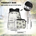 thumbnail image 4 of Yspwyqan Cute Panda Backpack Set for Primary Elementary, Kids Backpack Set with Lunch Box and Pencil Case, 17" Double Zip Adjustable Straps Bags for Back to School Gifts, 4 of 7