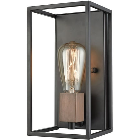 

Wall Sconces 1 Light Fixtures With Oil Rubbed Bronze and Tarnished Brass Finish Metal Material Medium Bulb 6 60 Watts