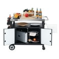 thumbnail image 2 of Royal Gourmet PC3403S Movable Kitchen Island Cart, Outdoor Grill Table, Grill Prep Table with Storage, 2 of 12