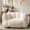 Beige, variant on Eyisean 47" Modern Chenille Bean Bag Chair, Comfy Single Sofa with Highly Resilient Foam Stuffed & Armrests, Lazy Square Boneless Couch, Reading Chair for Living Room, Bedroom, No Assembly Required