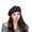 Black, variant on Skymirror Women Winter Beret Plaid Print Contrast Color Elastic Adjustable Soft Warm Decorative Dome Lady Cap Painter Hat
