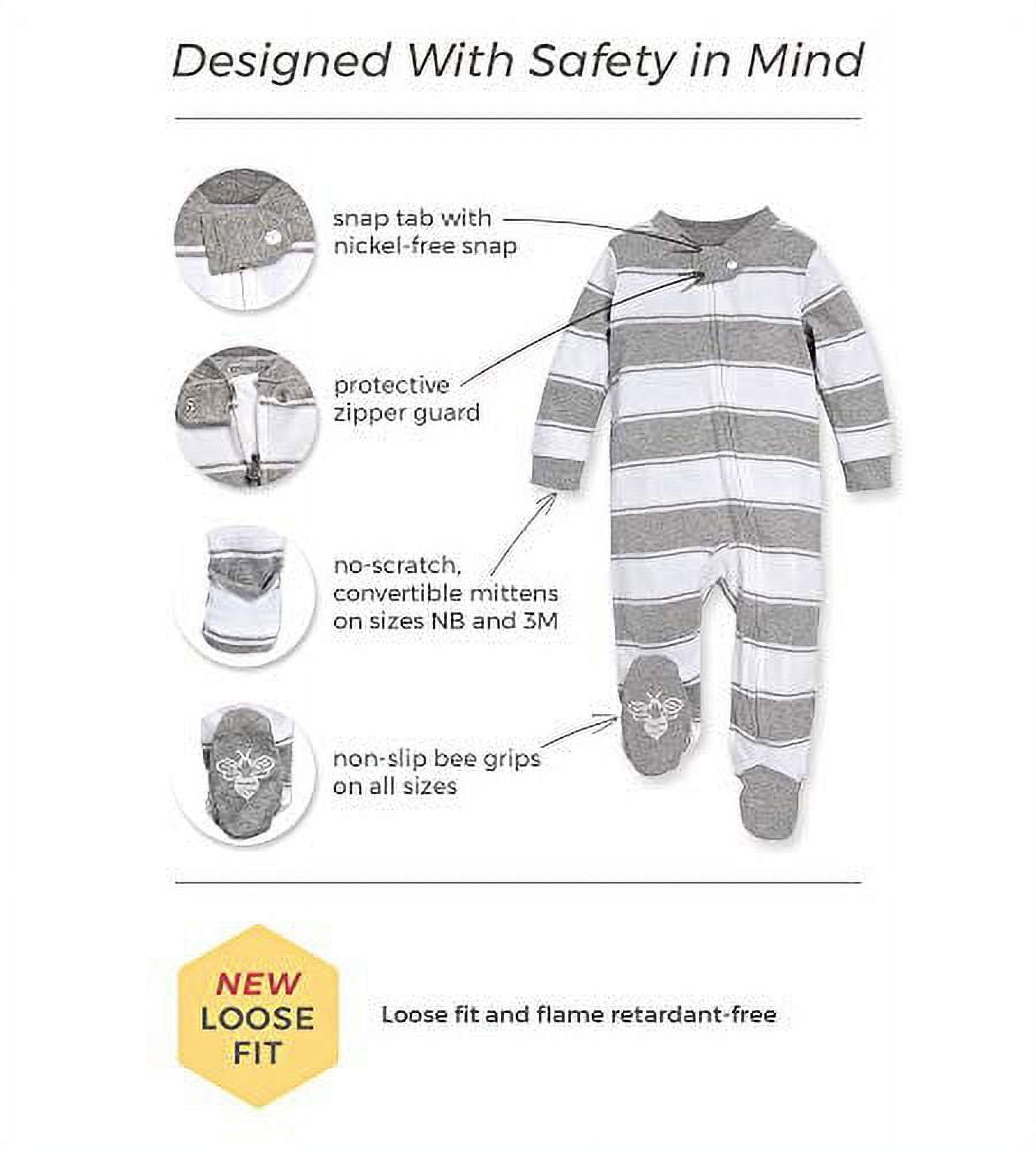 Burt's Bees Baby Organic Cotton Baby Boy One Piece Sleep 'N Play, Sizes Newborn-6/9 Months