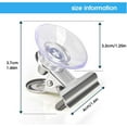 thumbnail image 2 of 24 Piece Clear Suction Cup Clip 1.3 Inch PVC Window Clamp Holder With 1.6 Inch Steel Hook Home Office, 2 of 7