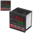 thumbnail image 4 of Controlador De Temperatura Digital, Entrada Universal Controlador De Temperatura De Pantalla Dual De Ajuste Automático Multifuncional Con Marco De Montaje Para Automatización, 4 of 7