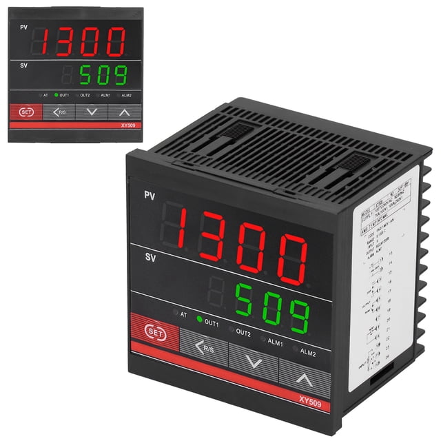 Universal Temperature Controller,Temperature Controller PID Heating Temperature Controller Thermostat Heat Sink Compact and Lightweight