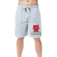 thumbnail image 6 of Peanuts Mens' Snoopy Happiness Is Sleeping In Character Sleep Pajama Shorts, 6 of 6
