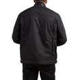 thumbnail image 2 of Vibes Men's Waterproof Coated Canvas Zip Up Padded Moto Jacket zipper pockets, 2 of 4