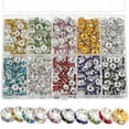 thumbnail image 3 of WHAMVOX 700 Pieces Rhinestone Beads Set Bulk Charm Spacer Beads for Jewelry Making and Crafting, 3 of 8