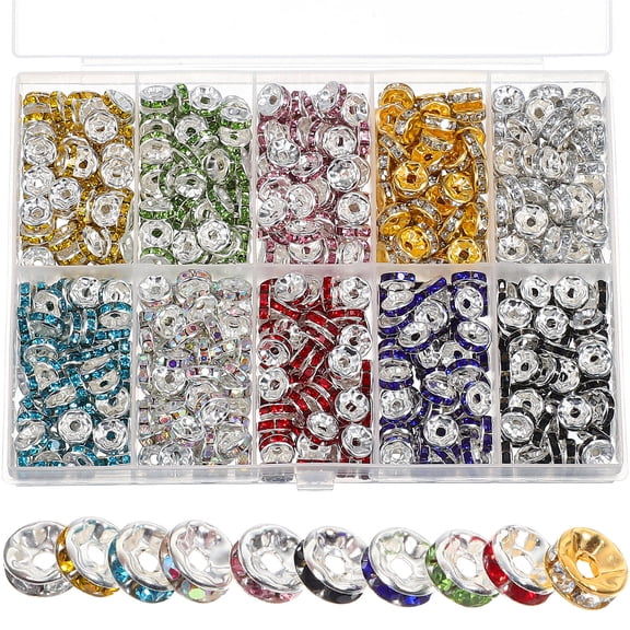 Raindrops Rhinestone Spacers Kit Assorted Color 700Pcs
