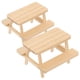thumbnail image 1 of Mesa de picnic en miniatura para casa de muñecas, 2 unidades, 1 of 6