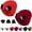 Red, variant on 2-Pack Unisex Beanie with Goggles Windproof Warm Winter Skull Cap