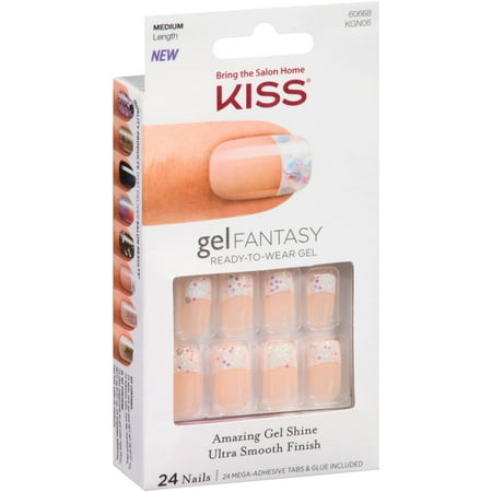 kiss gel nail length fantasy pc max kit medium