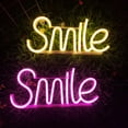 thumbnail image 2 of Lohuatrd Smile Neon Sign LED Lamp Creative Shape USB/Battery Operated Non-glaring Holiday Party Table Lamp Decor, 2 of 8