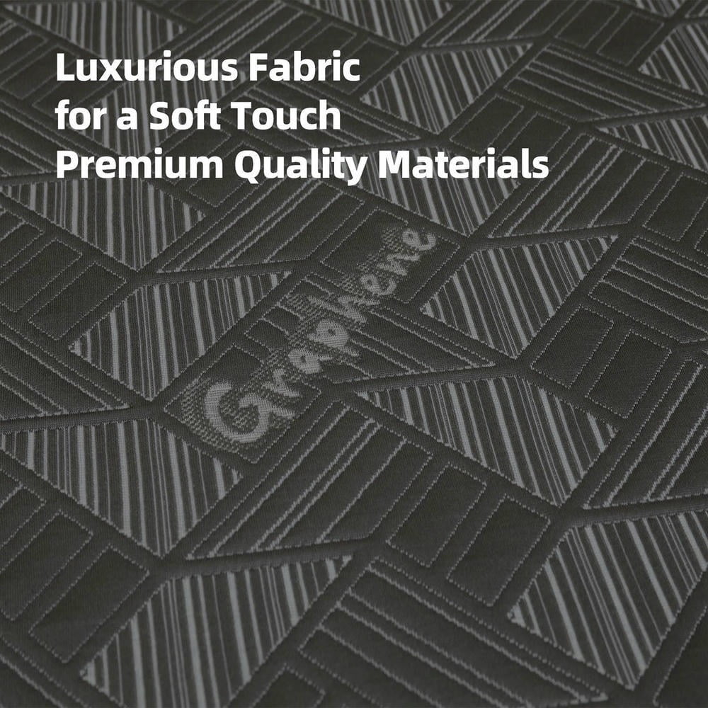 Barara King Queen Size 10 Inch Mattress Breathable Sterilizing Support High Resilience Foam for Comfort, Bedroom Upgrade, Black