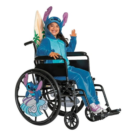 Disney Kids' Lilo & Stitch Stitch Halloween Costume Hooded Jumpsuit - Blue '4-6