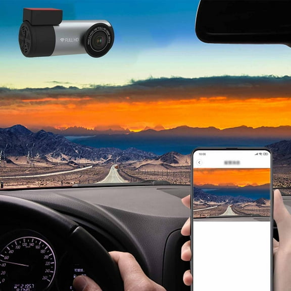 ZFYXGS Dash Cam,1080P HD,Built In WiFi Smart Dash Camera For Cars,150° Wide-Angle FOV,WDR,For Cars IR Night Vision Car Camera