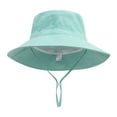 thumbnail image 4 of AJIWYH Kids Wide Brim Safari Hat UV Shield for Hiking and Summer Adventures (Green,6-24 Months), 4 of 4