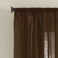 thumbnail image 2 of Better Homes & Gardens Crushed Voile Sheer Curtain Panel, 1 Panel, Rich Chocolate, 51"W x 84" L, 2 of 5