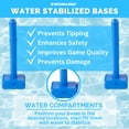thumbnail image 4 of Swimline Cross Inground Swimming Pool Fun Volleyball Net Game Water Set, 4 of 6