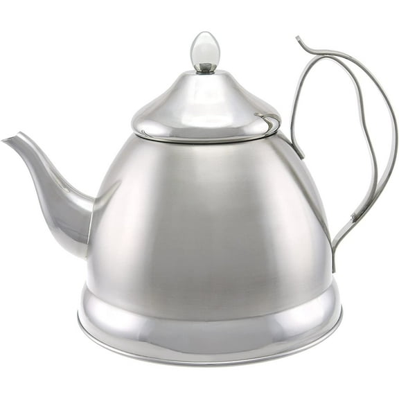 Creative Home Nobili-Tea 2.0 Qt Stainless Steel Tea Kettle with Removable Infuser