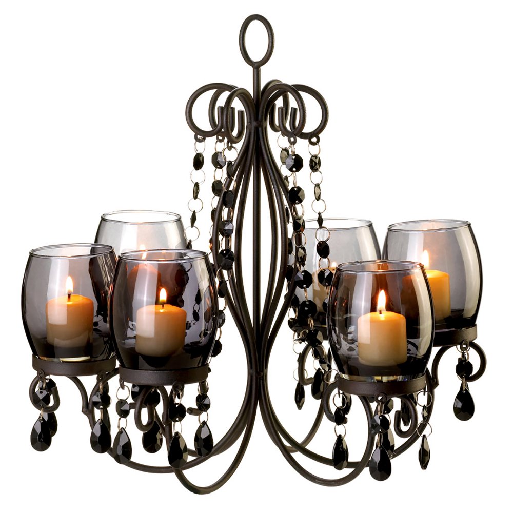 Yara Midnight Elegance Candle Chandelier Hanging Chandelier Candle