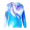 thumbnail image 4 of Dyegold Womens Oversized Sweatshirts Clearance Sales Comfy Pullover Plus Size Vintage Winter Teen Girls Sweater Oversized Graphic Hoodie Workout Western Shirts Casual Ladies Floral Printed Jacket, 4 of 5