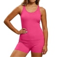 thumbnail image 3 of Sentmoon Ensemble Bikini Short de Bain pour Femmes et Hauts de Maillot de Bain pour Femmes Maillot de Bain Femme Taille Haute Extensible Coupe Régulière Maillot de Bain pour Femmes pour Looks Mode et Tendance P-2TG, 3 of 9