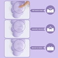 thumbnail image 5 of Manbasnake Memory Foam Cloud Mouse Pad with Wrist Rest & Cup Coaster, Purple, 5 of 7
