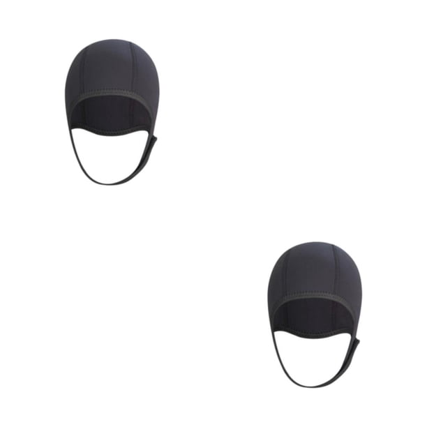 Gorro térmico de neopreno Advancent para nadar Negro tamaño libre 2Conjunto