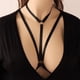 thumbnail image 3 of Guardurnaity Vendaje Sexy Bralette negro Sujetadores Ropa interior Ropa Collar hueco Lencería Burlesque Arnés Cadena Club Disfraces de disfraces negro, 3 of 6