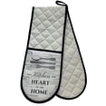 thumbnail image 1 of Grevy Cotton Double Oven Mitts Heart of The Home, 1 of 5