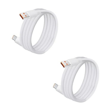 GJX 2Pcs 3.3FT USB C Cable,120W Super Flash Charge USB to USB C Cable,6A Fast Charging USB C Charger