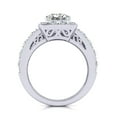 thumbnail image 3 of SuperJeweler 2 1/4 Carat Princess Cut Lab Grown Diamond Bridal Set In 14K White Gold For Women, 3 of 6