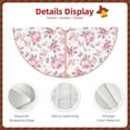 thumbnail image 3 of Haiem Rose Flowers Pattern Christmas Tree Skirt Merry Christmas Party Christmas Tree Decoration,New Year Decorations-30", 3 of 6