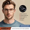 thumbnail image 2 of Gafas de lectura GOGELAS Multifocal Progressive 2.5x con bloqueo de luz azul, 2 of 7